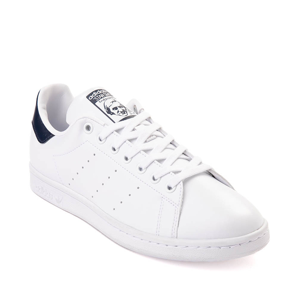 Cruelty The Hotel Drill Mens adidas Stan Smith Athletic Shoe - White / Navy | Journeys