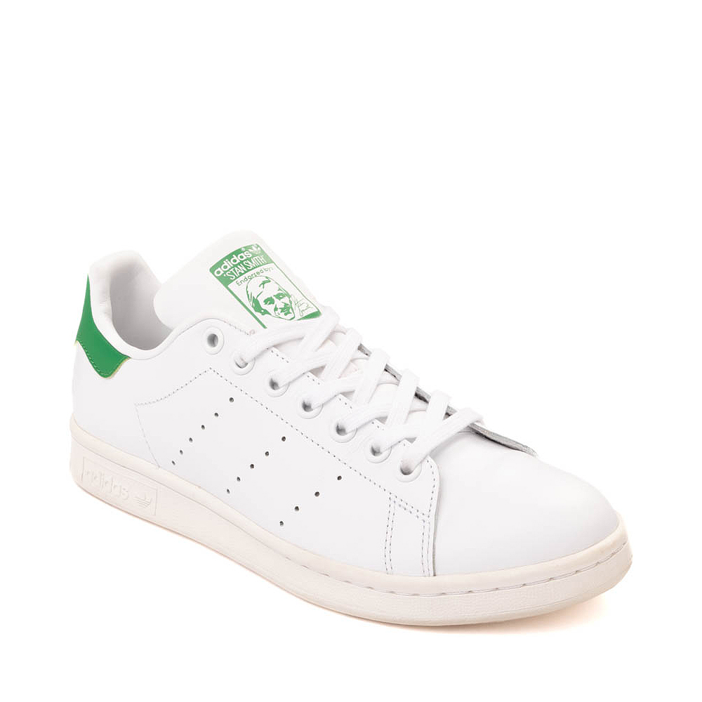 Womens adidas Stan Smith Athletic Shoe - White / Fairway Green | Journeys
