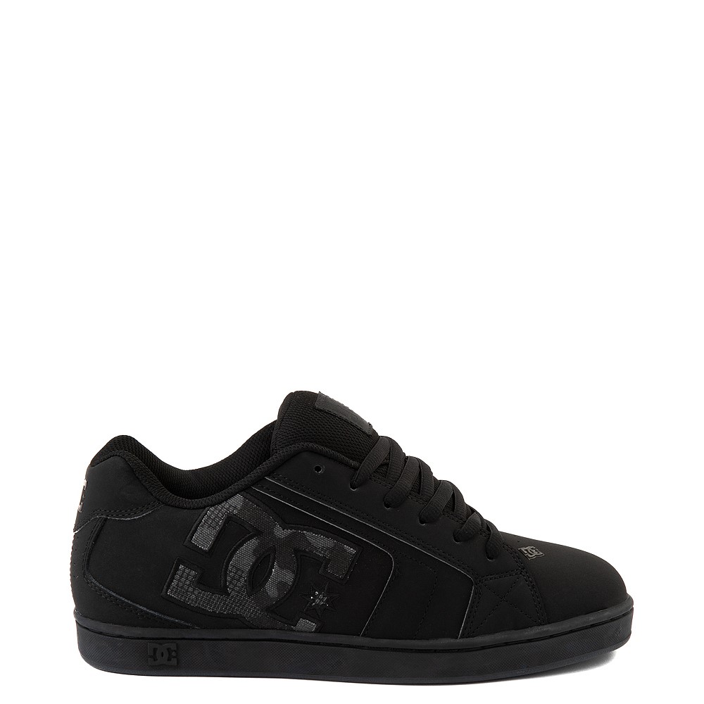 Mens DC Net Skate Shoe - Black / Camo Stencil