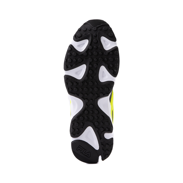 alternate view Mens Fila Ray Tracer Athletic Shoe - White / Black / Safety YellowALT3