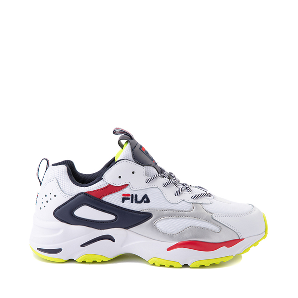 Mens Fila Ray Tracer Athletic Shoe - White / Navy / Red