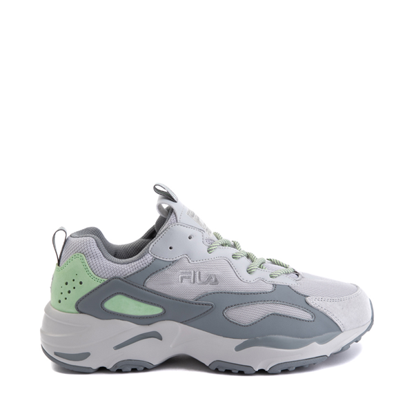 Main view of Mens Fila Ray Tracer Athletic Shoe - Gray / Mint Green