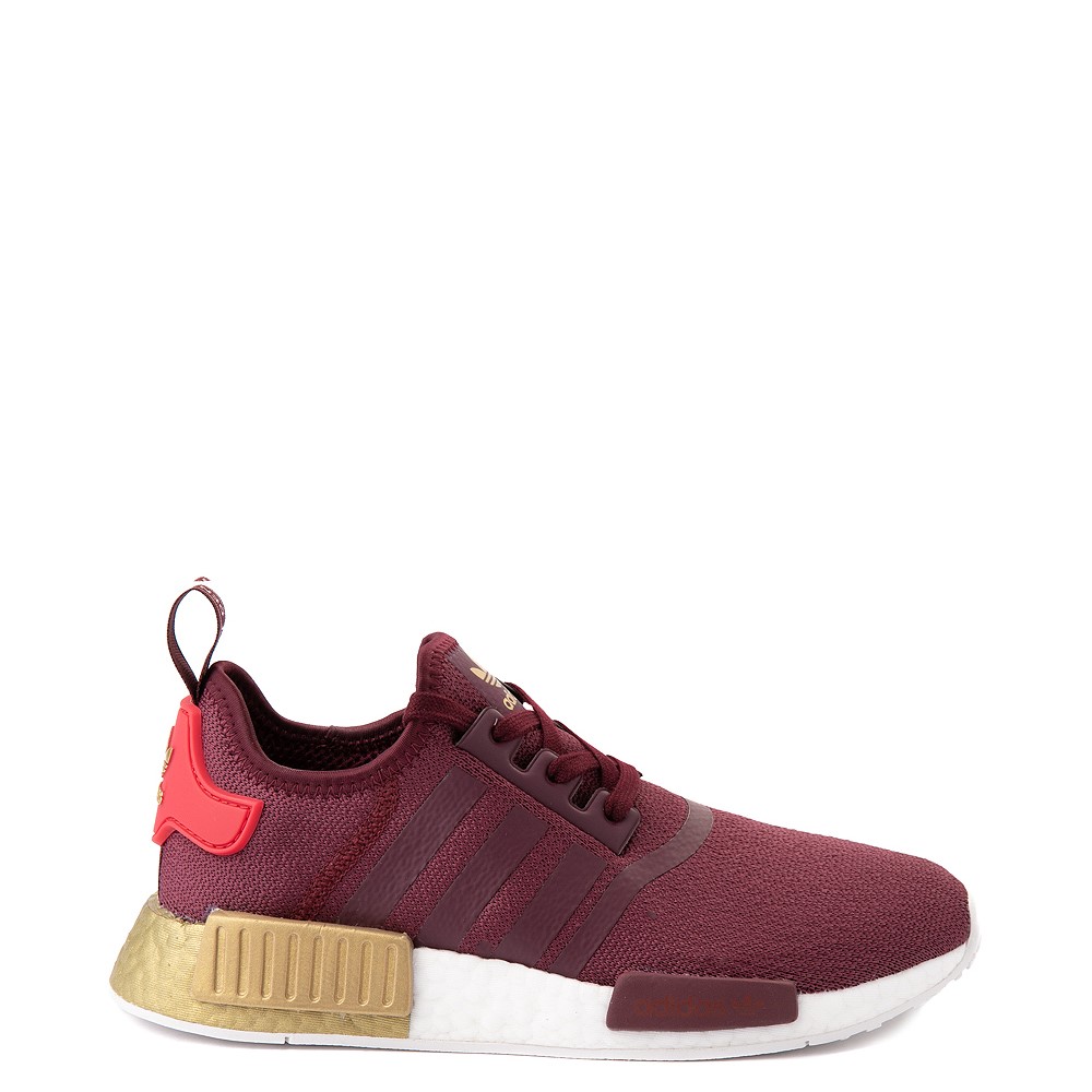 Womens adidas NMD R1 Athletic Shoe - Maroon / Glory Red / Gold