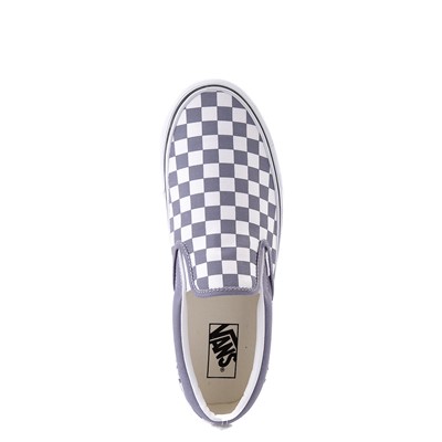 Vans Slip On Checkerboard Skate Shoe Blue Granite |