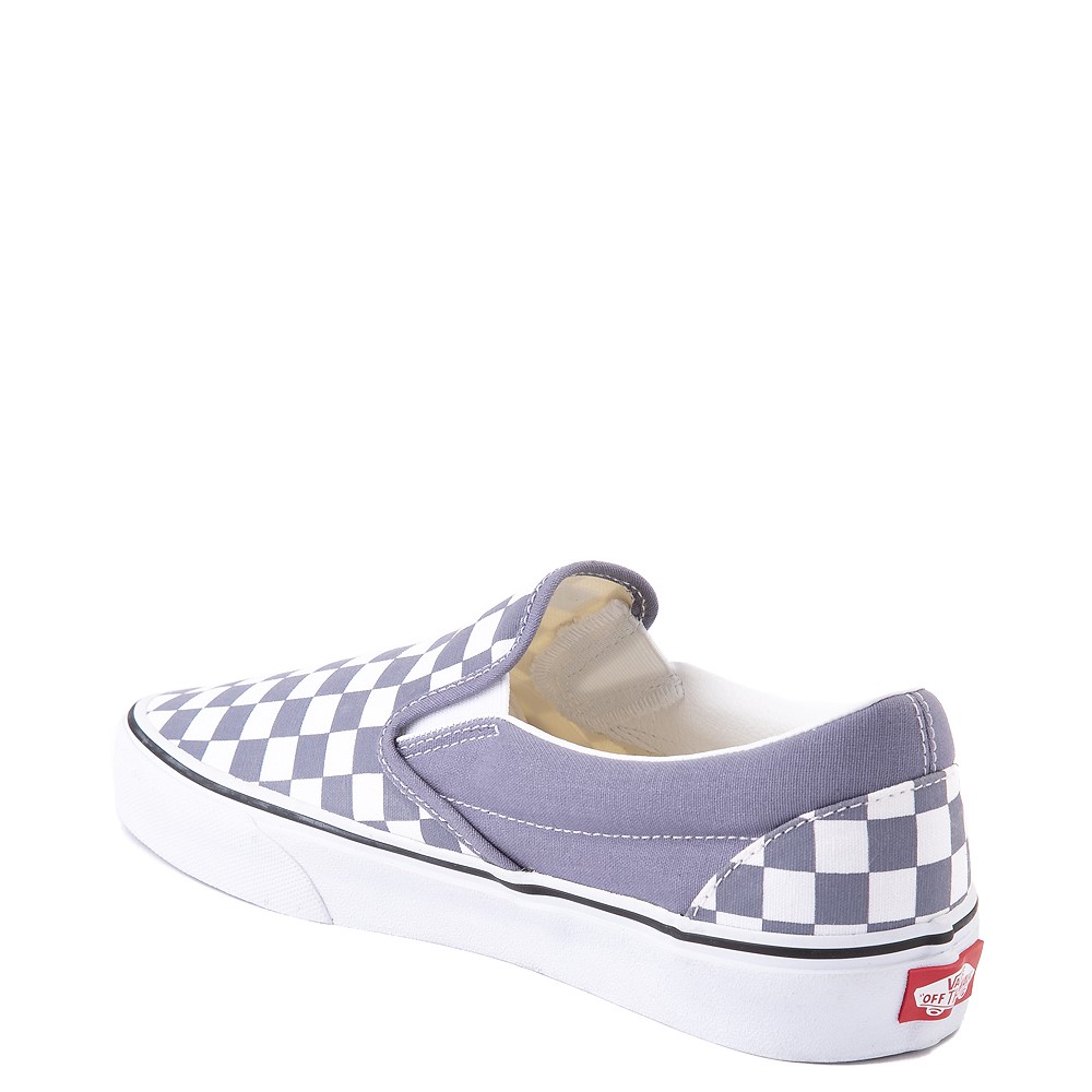 blue and purple checkered vans