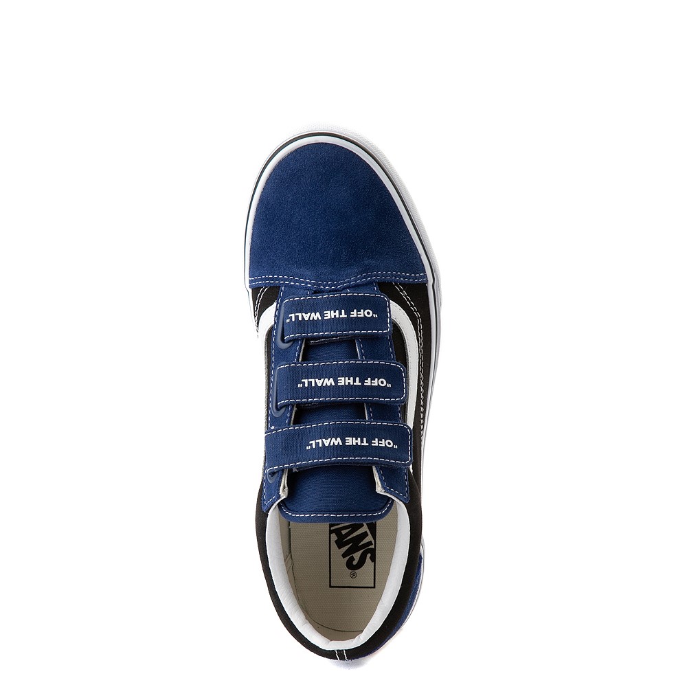 vans off the wall shoes black and blue
