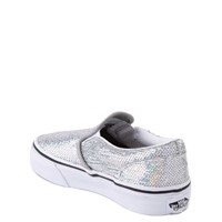 sequin slip on vans