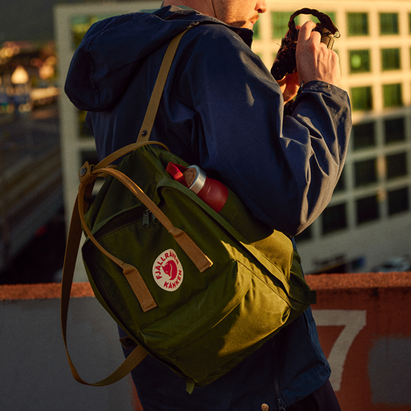 Main view of Fjallraven Kanken Backpack - Spruce / Clay