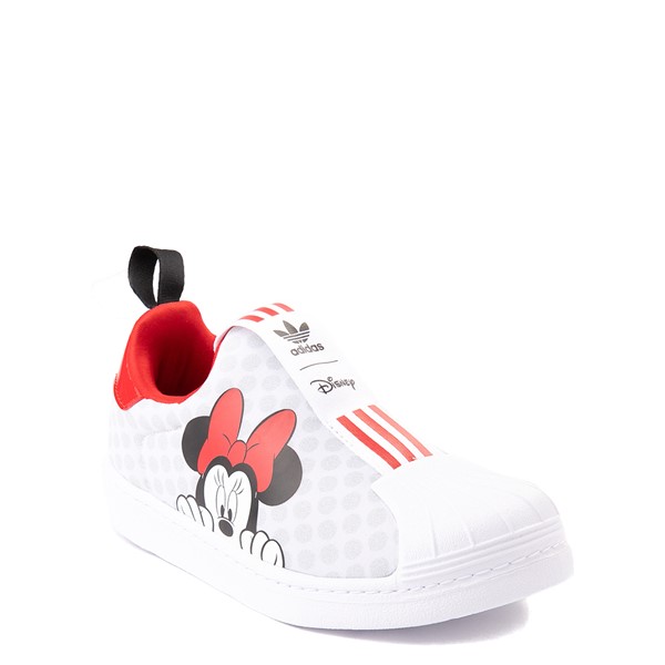 alternate view adidas x Disney Superstar 360 Minnie Mouse Slip On Athletic Shoe - Little Kid - WhiteALT5