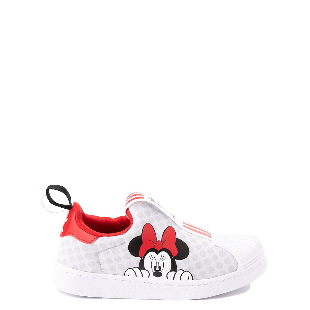 adidas x Disney Superstar 360 Minnie Mouse Slip On Athletic Shoe - Little Kid - White