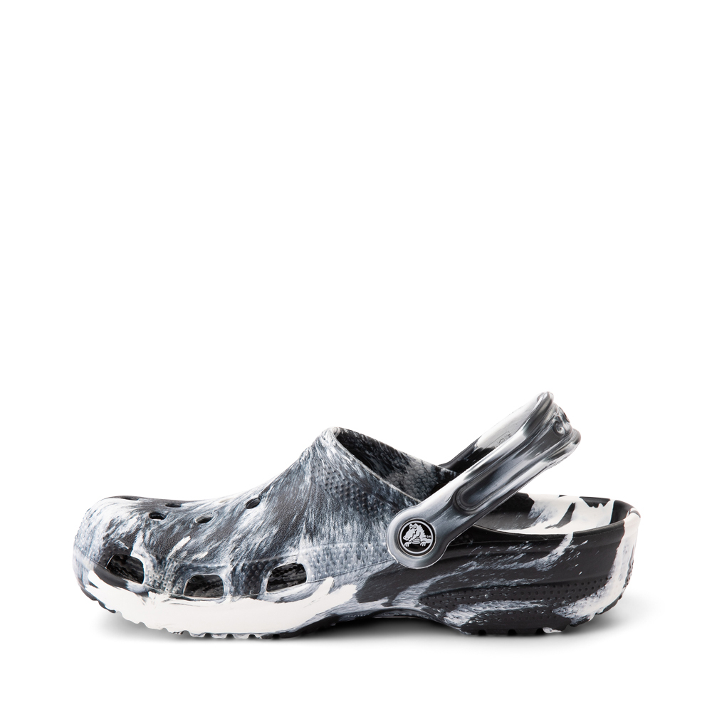 Crocs Classic Clog - Marbled Black / White | Journeys