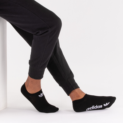 Alternate view of Mens adidas Trefoil Liners 6 Pack - Black / White / Gray
