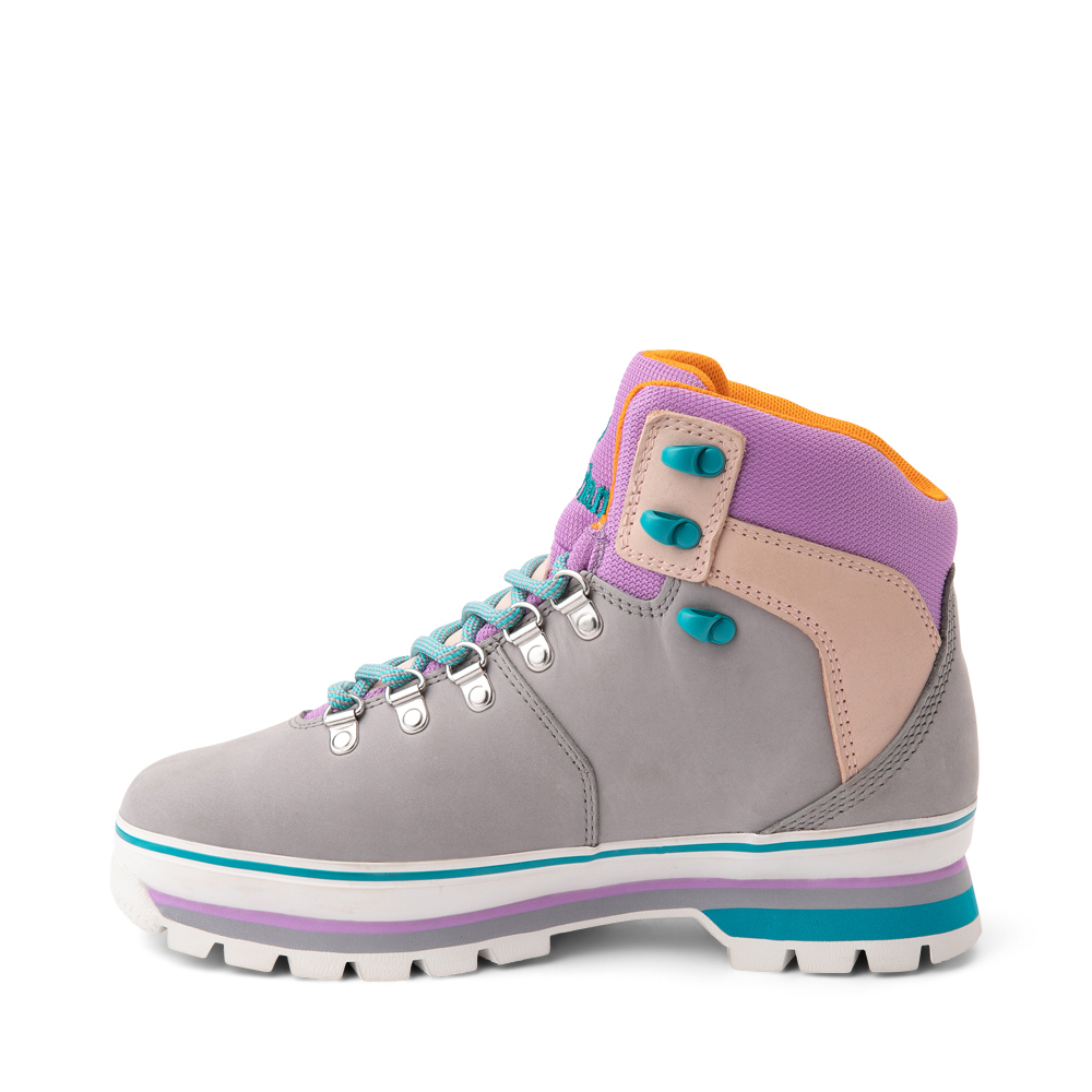 Womens Timberland Euro Hiker Boot - Gray / Purple / Turquoise | Journeys