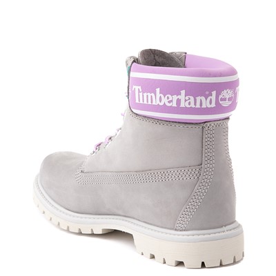 pink timberland heels