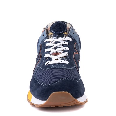 new balance 574 natural indigo with varsity green
