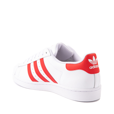 Alternate view of adidas Superstar Athletic Shoe - White / Vivid Red