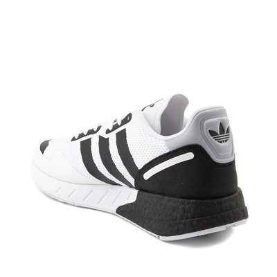 Alternate view of Mens adidas ZX 1K Boost Athletic Shoe - White / Black