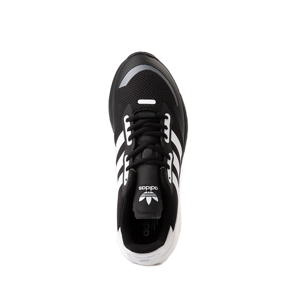 alternate view Mens adidas ZX 1K Boost Athletic Shoe - Black / WhiteALT2