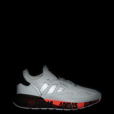 Alternate view of Mens adidas ZX 2K Boost Athletic Shoe - White / Solar Red