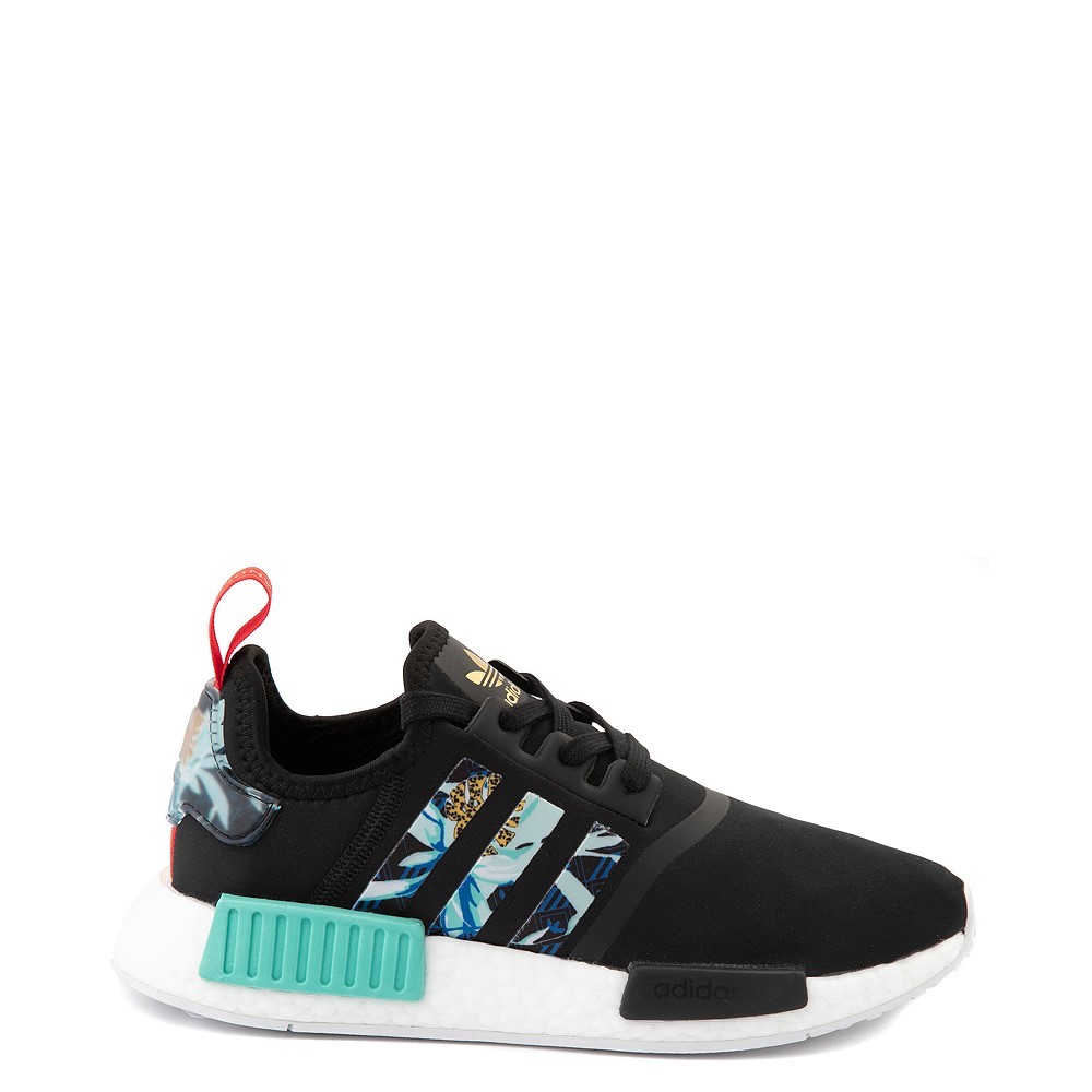 Womens adidas x Her Studio NMD R1 Athletic Shoe - Black / Floral
