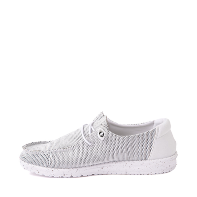 Alternate view of Womens Hey Dude Wendy Sox Slip On Casual Shoe - Stone White