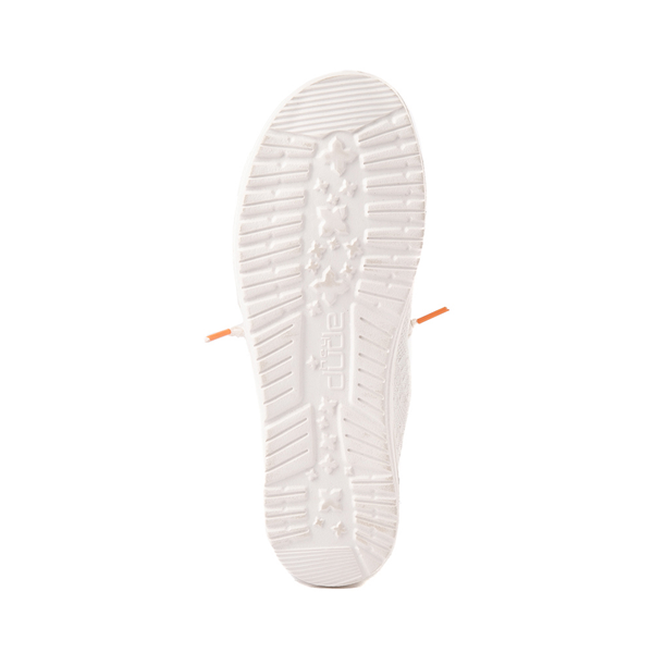alternate view Womens Hey Dude Wendy Boho Crochet Slip On Casual Shoe - WhiteALT3