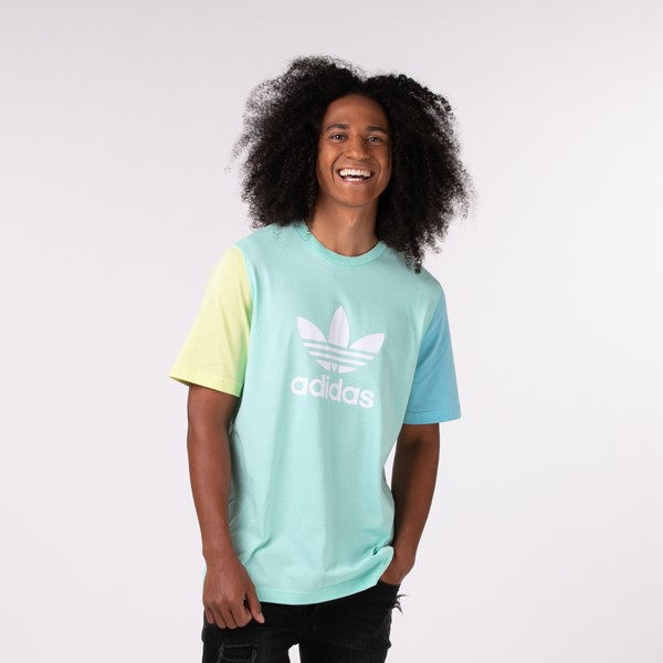 Buy > white and green adidas shirt > in stock