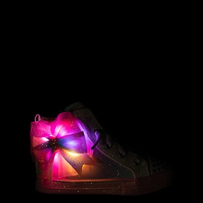 Alternate view of Skechers Twinkle Toes Shuffle Brights Rainbow Dust Sneaker - Toddler - Pastel Multicolor