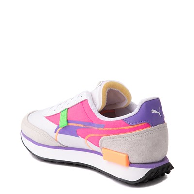 Alternate view of Womens PUMA Future Rider Twofold Athletic Shoe - White / Purple / Pink