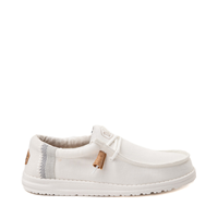 Hey Dude Mens Wally Stitch Optic White Hey Dude Mens Wally White Break Stitch Casual Shoe - Walmart.com main image 4