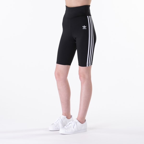 Main view of Womens adidas Adicolor Classic Primeblue High-Waisted Short Tights - Black