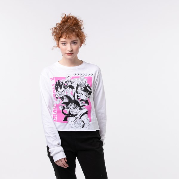 womens vans fun cropped long sleeve tee