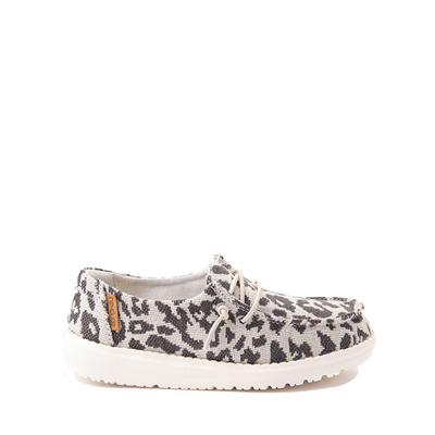 Hey Dude Girls Wendy Youth White Leopard Size