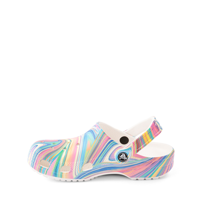 Alternate view of Crocs Classic Clog - Little Kid / Big Kid - White / Marbled Pastel Multicolor