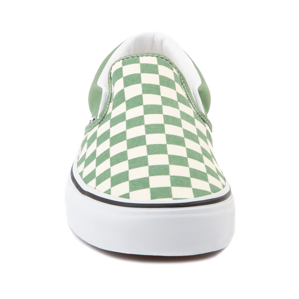 Vans Slip On Checkerboard Shoe - Shale Green | Journeys