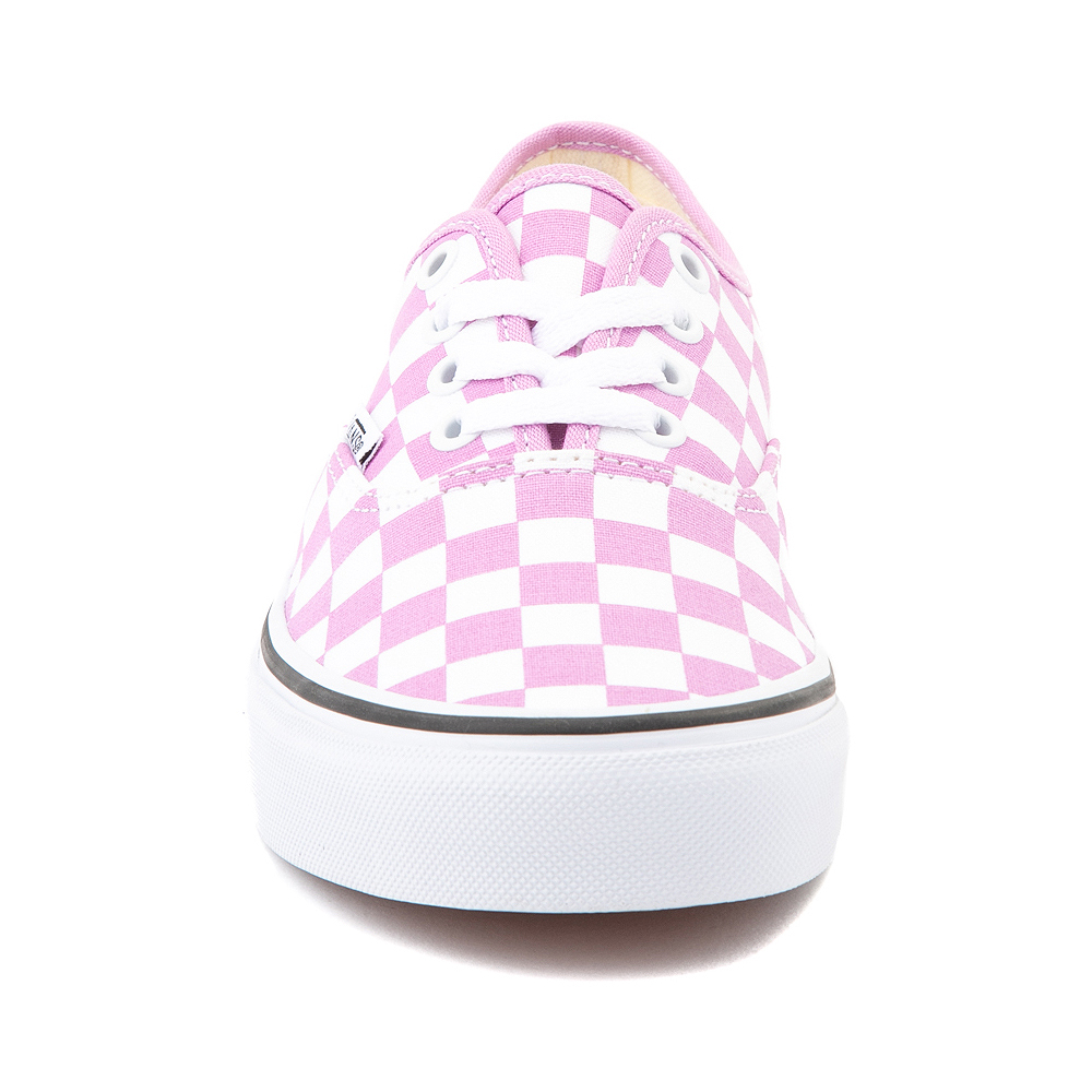pink and white vans mens