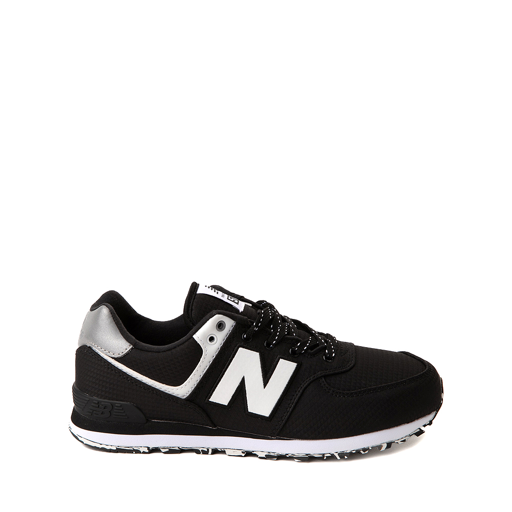 New Balance 574 Athletic Shoe - Big Kid - Black / Silver