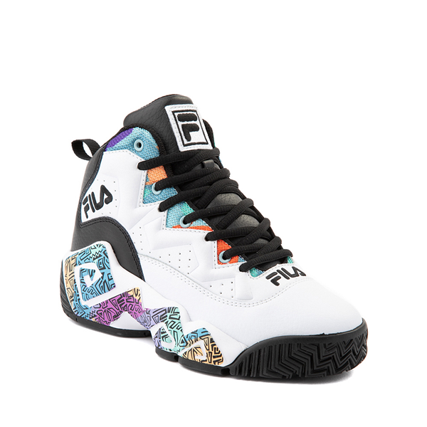 alternate view Fila MB '90s Athletic Shoe - Big Kid - White / MulticolorALT5