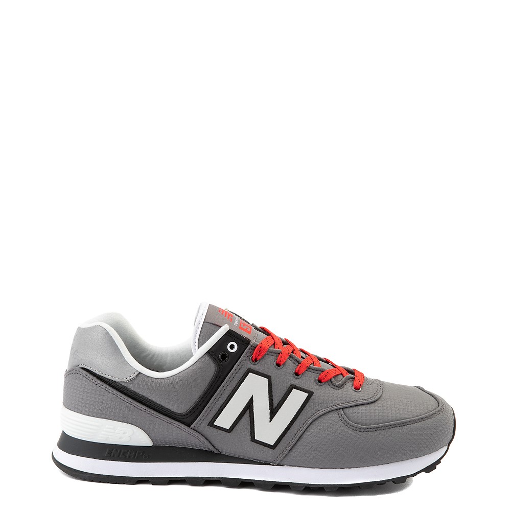 Mens New Balance 574 Athletic Shoe - Gray / Red