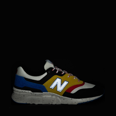 Alternate view of Mens New Balance 997H Athletic Shoe - White / Black / Yellow