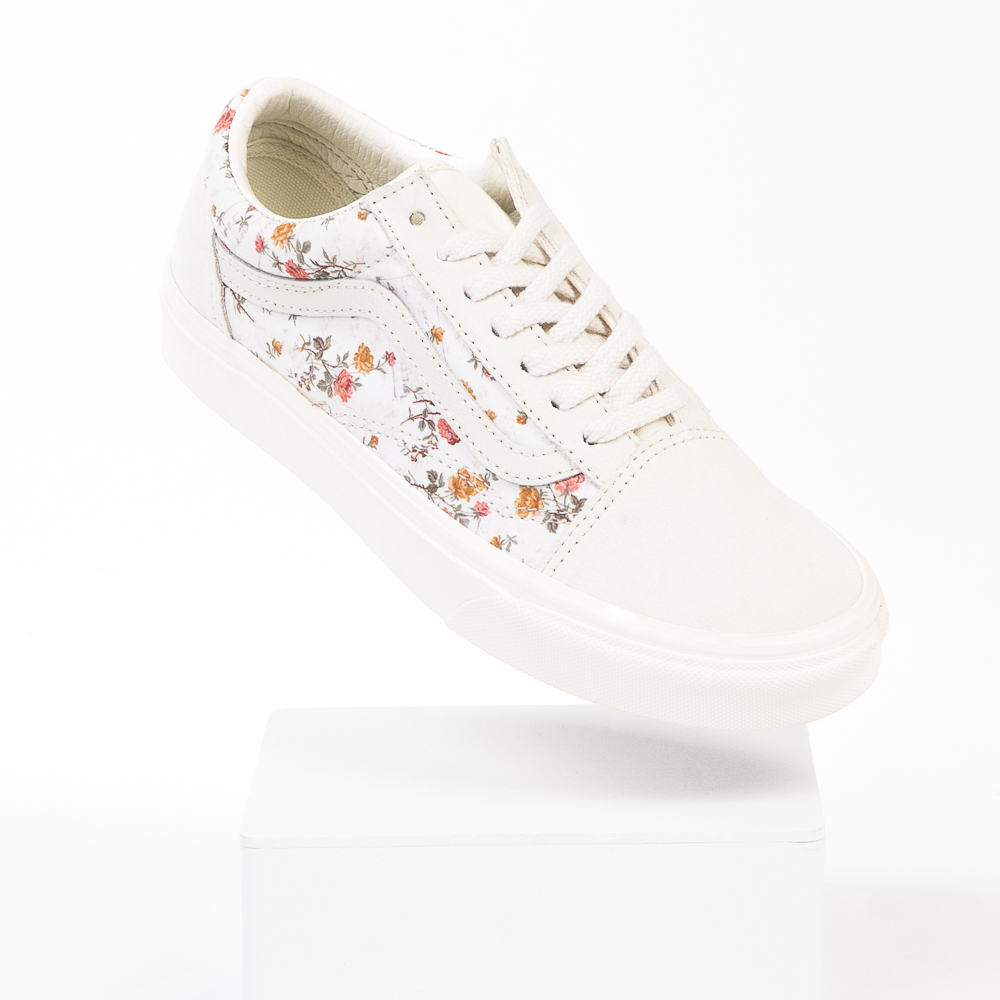 white vans flowers