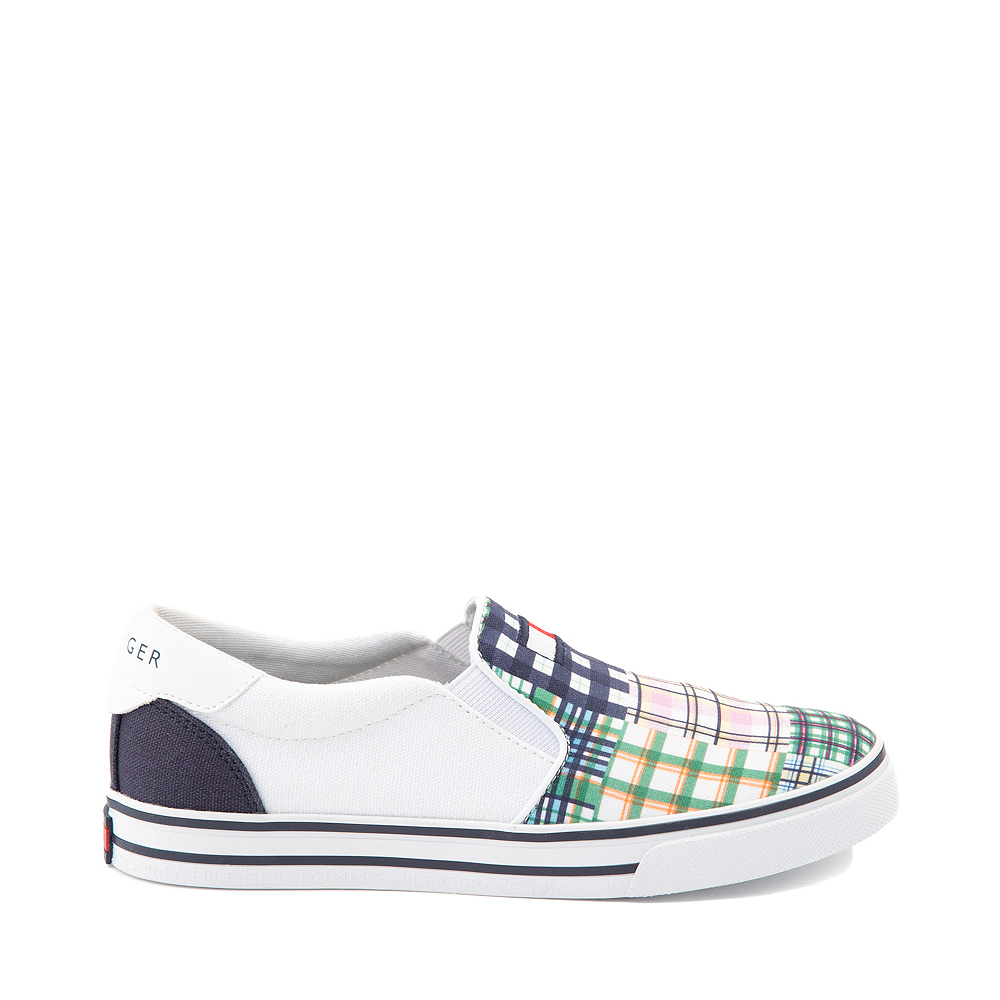 Womens Tommy Hilfiger Oaklyn Patchwork Casual Shoe - White / Navy / Green