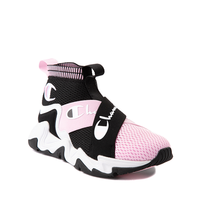 black and pink champion shoes