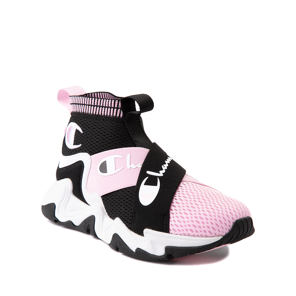 Champion Hyper C X Athletic Shoe - Big Kid - Black / White / Pink ...