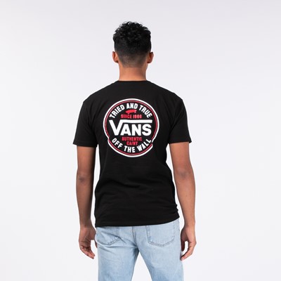 red and black vans shirt