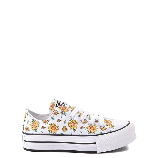 Converse Chuck Taylor All Star Lift Lo Sneaker - Little Kid / Big Kid - White / Floral