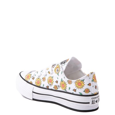 Alternate view of Converse Chuck Taylor All Star Lift Lo Sneaker - Little Kid / Big Kid - White / Floral