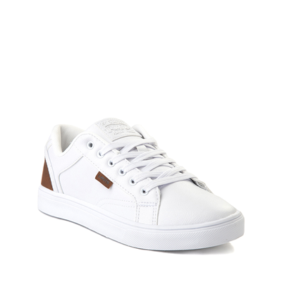 Levi's Kids Jeffrey Lo Unisex Sneaker Shoe, White/Tan, Size 12