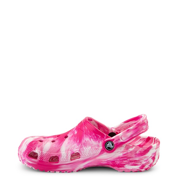 alternate view Crocs Classic Clog - Marbled Candy Pink / WhiteALT1