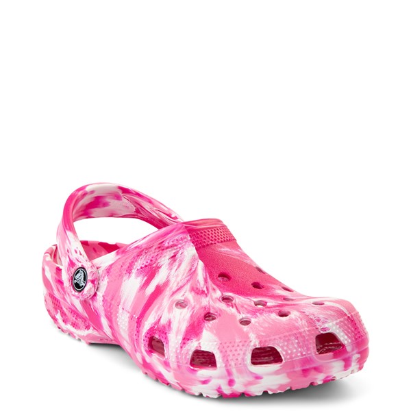 alternate view Crocs Classic Clog - Marbled Candy Pink / WhiteALT5